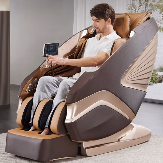 Cadeira de massagem de corpo inteiro SL Track 4D Zero Gravity Cadeira reclinável dobrável 3D Zero Gravity