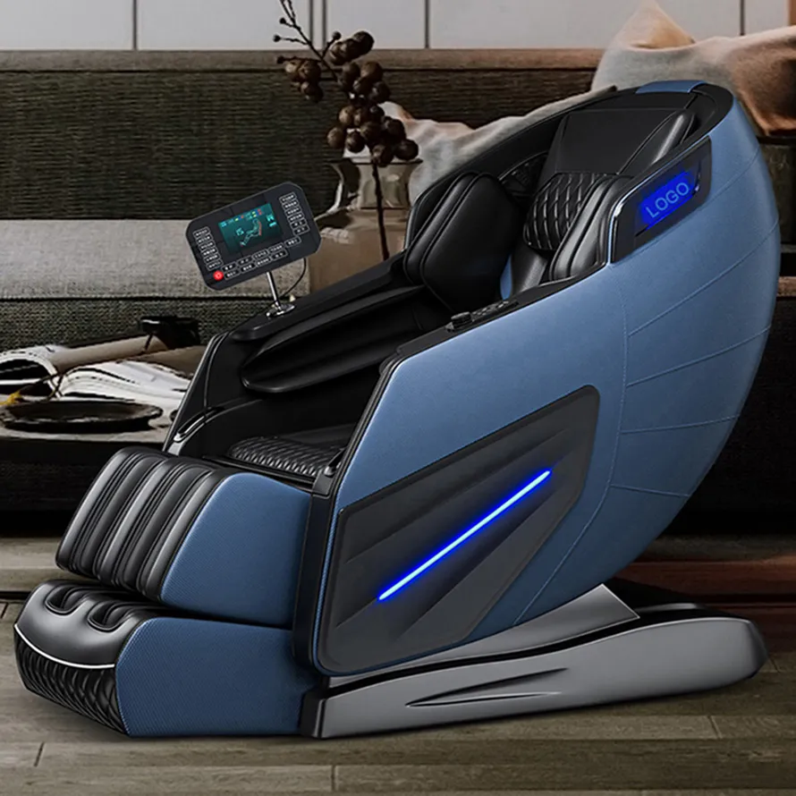 Moda Home Office usa cadeira de massagem com airbag de corpo inteiro 2D zero gravidade automática