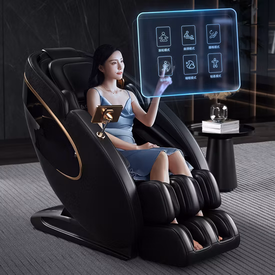 em Dubai Cadeira de massagem 3D Sillon Masajeador Comercial Deluxe de tamanho grande para venda